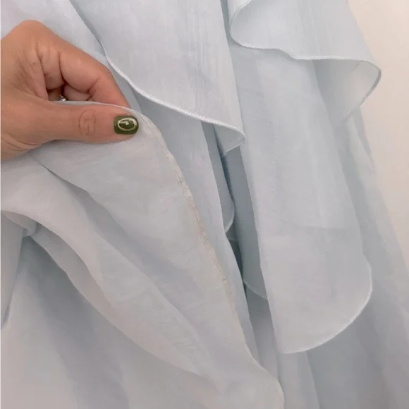 Aje Pandorea Layered Maxi Dress Silver Blue - Picture 7 of 16